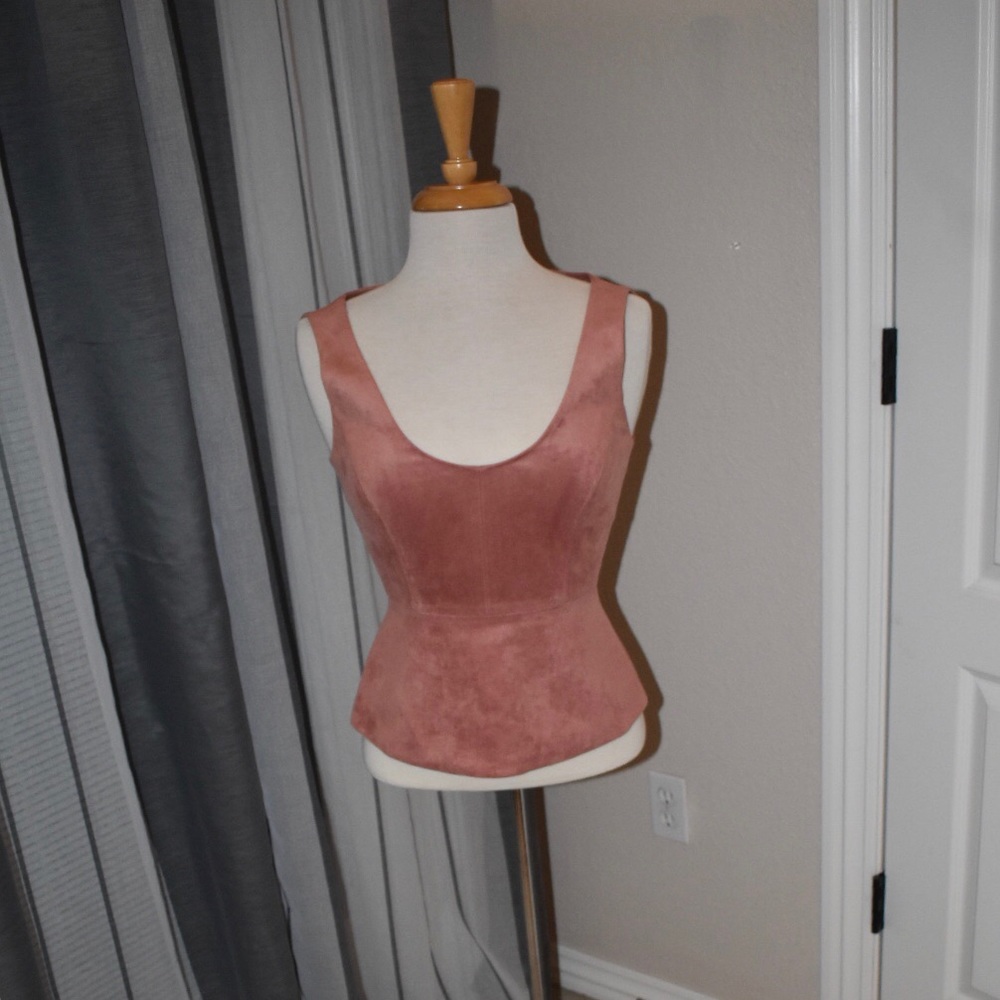 BCBG Suede Tank